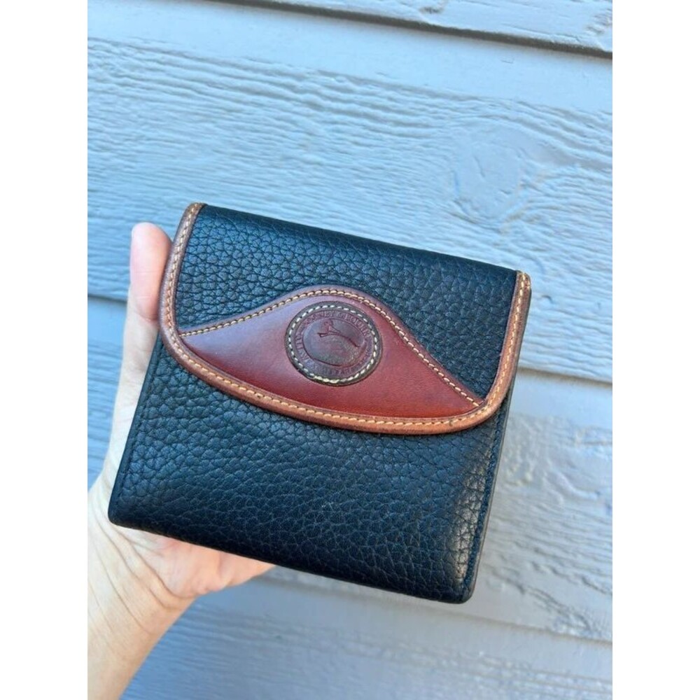Vintage Dooney & Bourke Tri-fold Leather Wallet